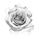 yorkshire rose tattoo design idea