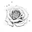 yorkshire rose tattoo design idea