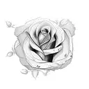 yorkshire rose tattoo design idea