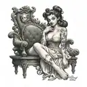 nsfw disney characters nude pin up tattoo design idea