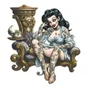 nsfw disney characters nude pin up tattoo design idea