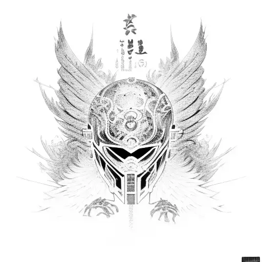 Genshin impact wings tattoo design idea