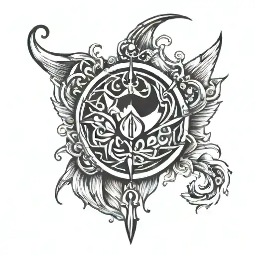 NEDA symbol incorporating elements tattoo design idea