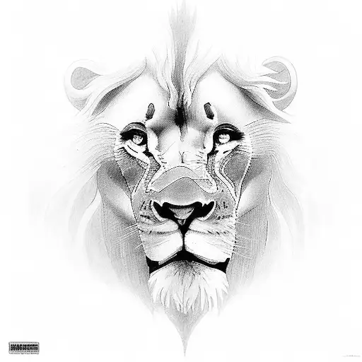 Daniel in the lions' den sheltered by faith tattoo design idea