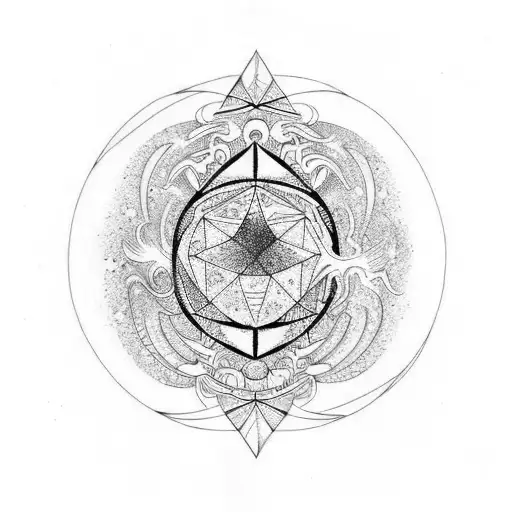 cosmic axolote tattoo design idea