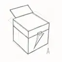 À bowie box, focusing more on the box, a simple, symbolic minimal tattoo. It's inspired by a song called "Bowie box".  tattoo design idea