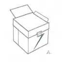 À bowie box, focusing more on the box, a simple, symbolic minimal tattoo. It's inspired by a song called "Bowie box".  tattoo design idea