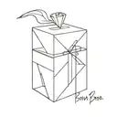 À bowie box, focusing more on the box, a simple, symbolic minimal tattoo. It's inspired by a song called "Bowie box".  tattoo design idea