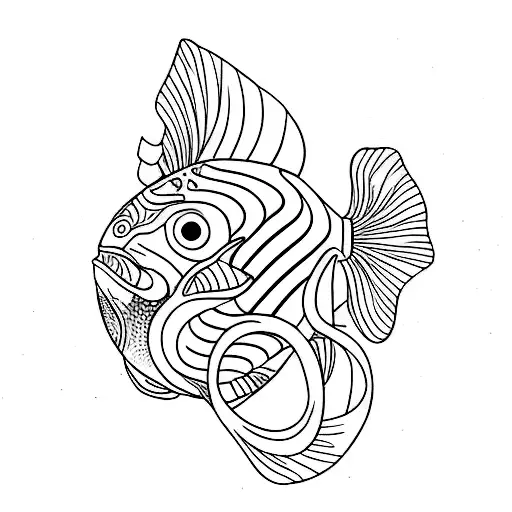 peces chinos  tattoo design idea