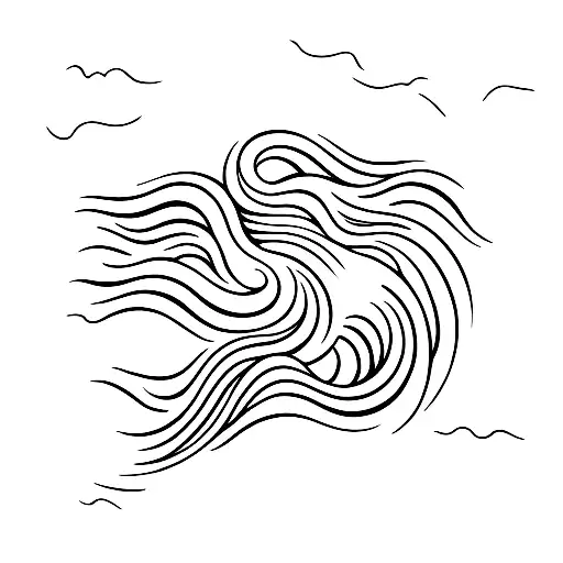 Ocean Wave tattoo design idea