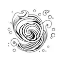 Ocean Wave tattoo design idea