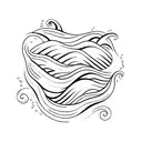 Ocean Wave tattoo design idea