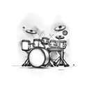 drummer tattoo design idea