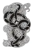 Celtic Braid mix half sleeve  tattoo design  tattoo design idea