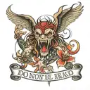 Do not be afraid gym freak tattoo design idea