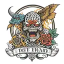 Do not be afraid gym freak tattoo design idea