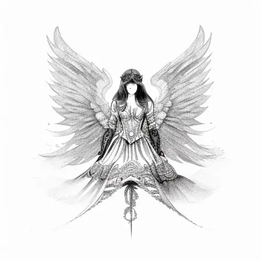 fallen angel alexandra cabanel tattoo design idea