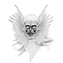 icarus falling tattoo design idea