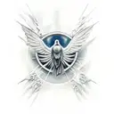 icarus falling tattoo design idea