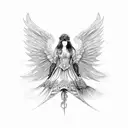 fallen angel alexandra cabanel tattoo design idea