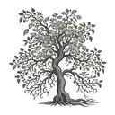 Poison tree growing tattoo design idea
