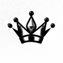 crown tattoo design idea