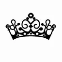 crown tattoo design idea