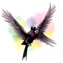 Raven tattoo design idea