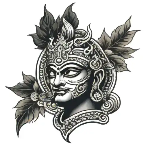 god karna surya kavach tattoo design idea