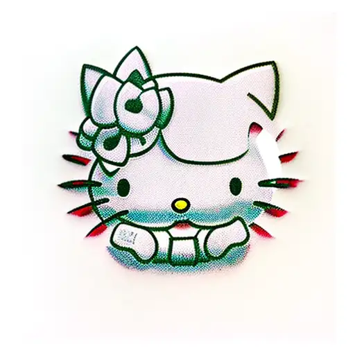 hello kitty Harley Quinn  tattoo design idea