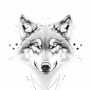 Imagine a majestic wolf, standing tall and proud, with its head held high and its eyes gazing into the distance. The wol tattoo design idea