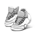 soccer shoes tattoo design idea