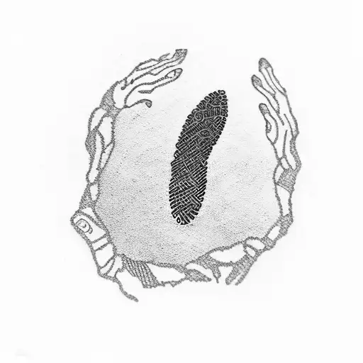 my fingerprint in the shape of Texas  tattoo design idea