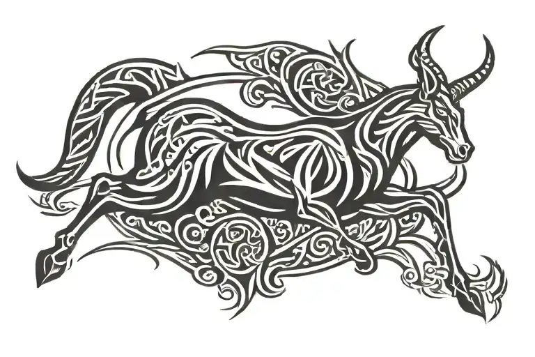 Springbok rugby emblem tattoo design idea