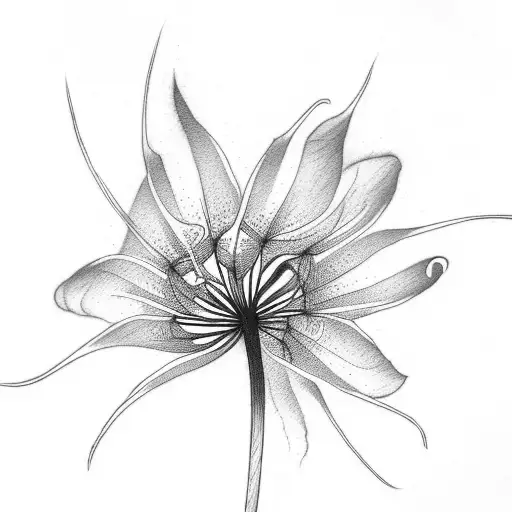 Spider lily Black and White Stock Photos  Images  Alamy