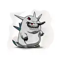 pokémon gengar com fogo tattoo design idea