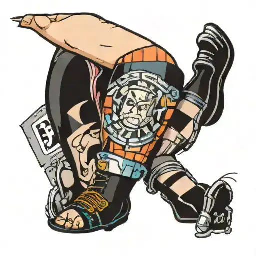 Patchwork leg sleeve tattoo tattoo design idea