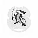 orca tattoo design idea