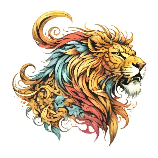 aslan tattoo design idea
