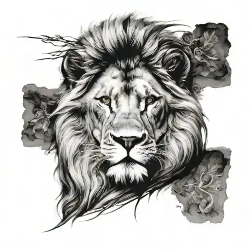 aslan tattoo design idea