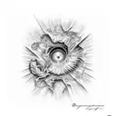 creation of Adam tattoo design idea