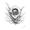 creation of Adam tattoo design idea