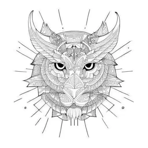 home coordinate tattoo design idea