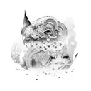 home coordinate tattoo design idea