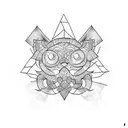 home coordinate tattoo design idea