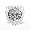 Chicano font lettering tattoo design idea