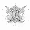 Chicano font lettering tattoo design idea