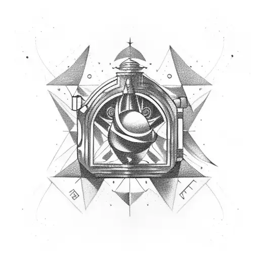 navigation conpass tattoo design idea