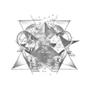 navigation conpass tattoo design idea