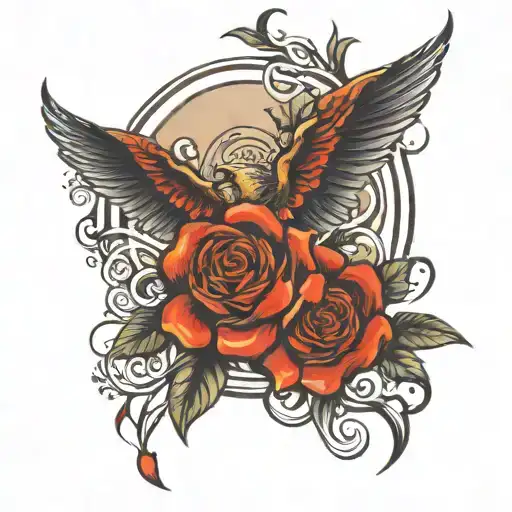 peace and passion   tattoo design idea